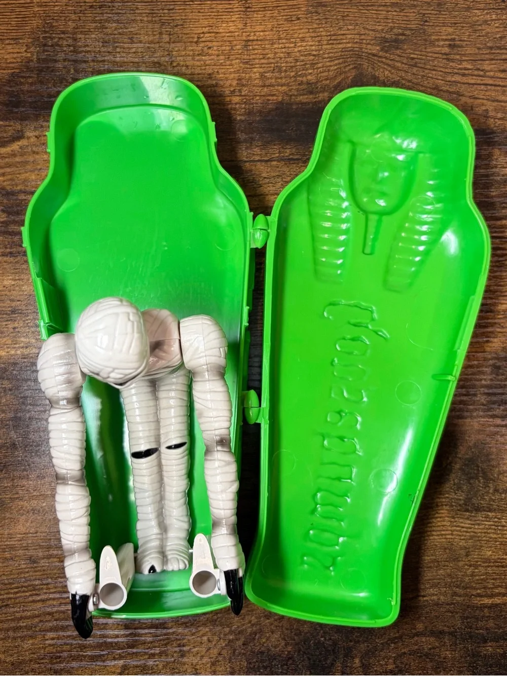 Vintage Goosebumps Green Coffin Pencil Case Mummy 1996 Curse Tomb Prince Khor Ru